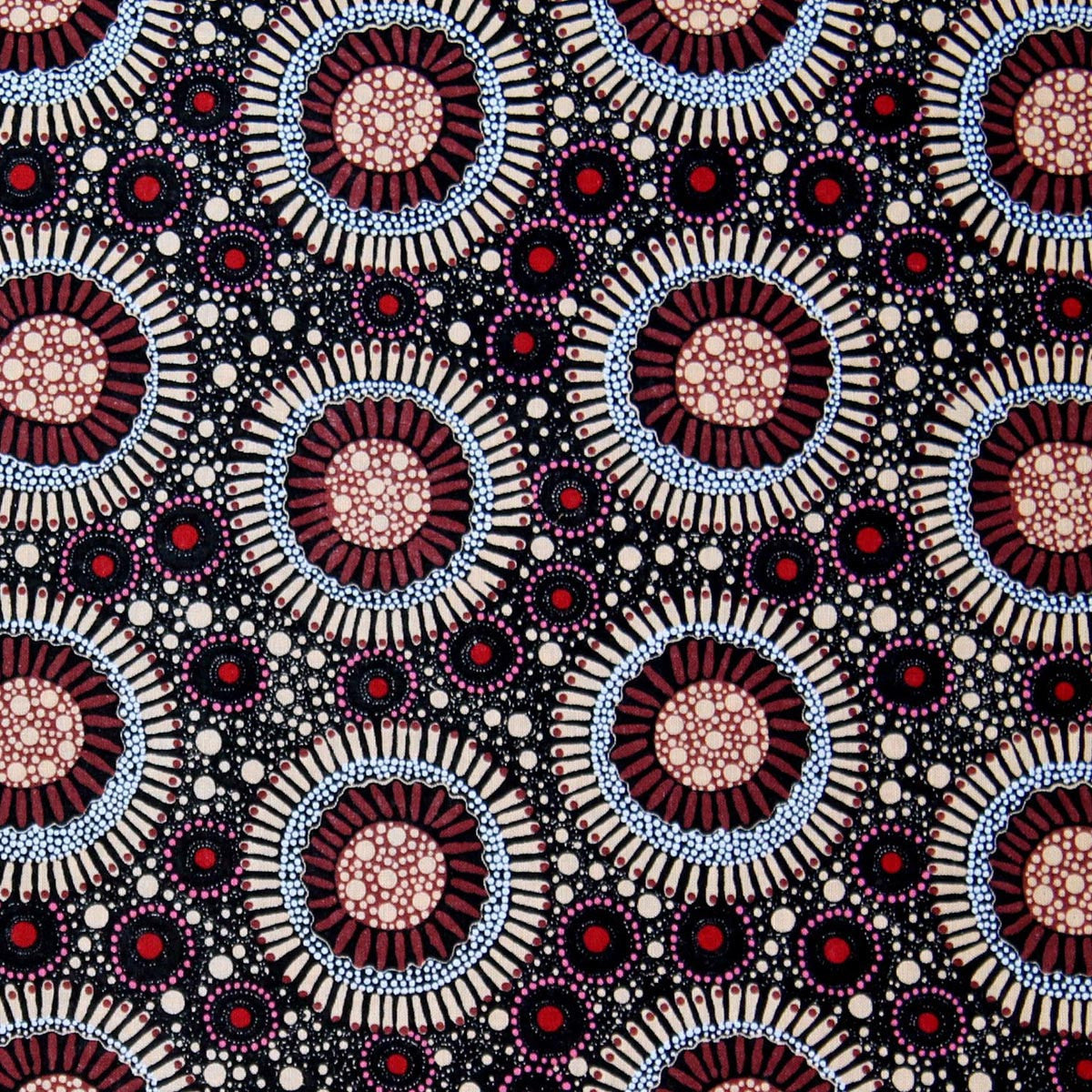 WILD FLORA APRICOT by Aboriginal Artist CHRISTINE DOOLAN – Tuppence’s ...